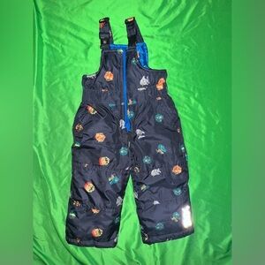 Skechers Kids Overalls - Blue with Colorful Print 18 Months
